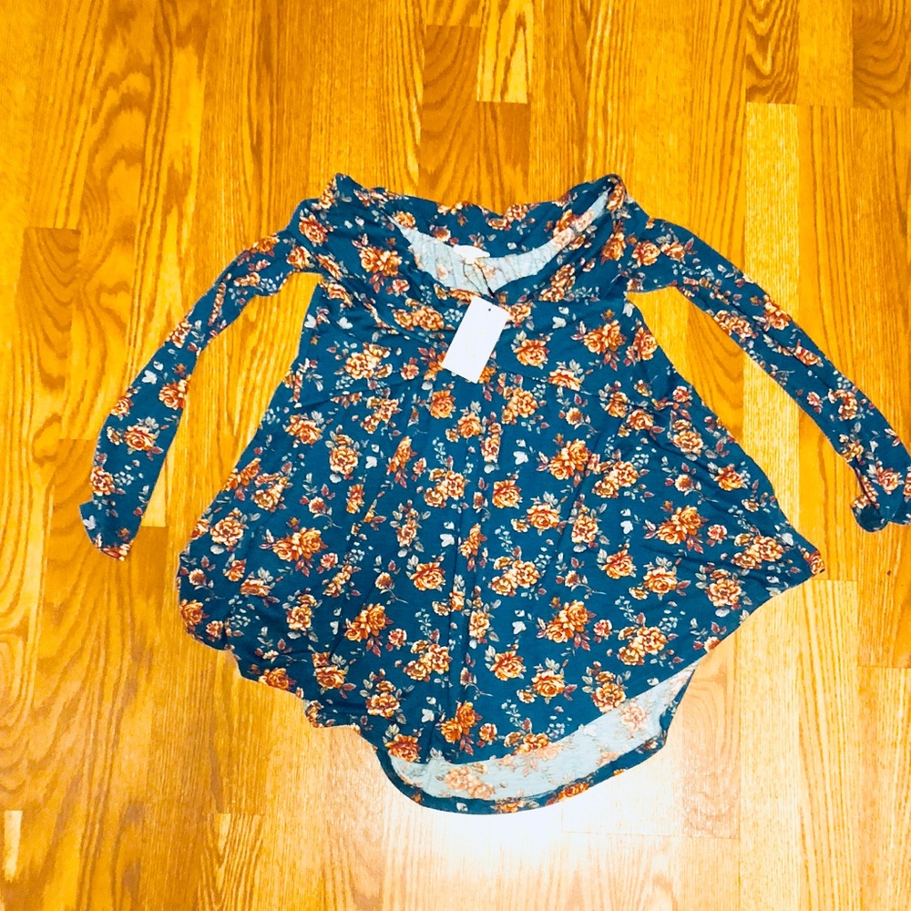 LAST ONE ‼️ HIGH-LOW TUNIC OFF SHOULDER TOP
